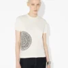 Λευκό Baby Tee για μωρά με τυπωμένο το λογότυπο Laurel