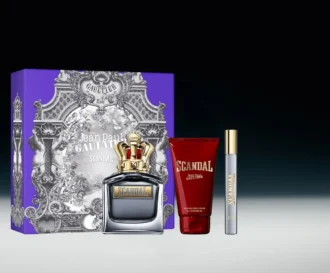 Scandal Pour Homme 3,4 Oz, αφρόλουτρο 2,5 Oz και σπρέι