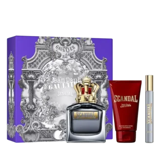 Scandal Pour Homme 3,4 Oz, αφρόλουτρο 2,5 Oz και σπρέι