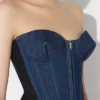 Το κορσέ Bi-Material Denim
