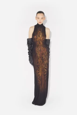 Το μακρύ φόρεμα Draped Wood
