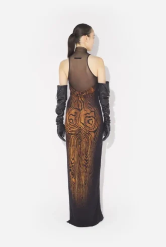 Το μακρύ φόρεμα Draped Wood