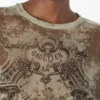 Το μπεζ μπλουζάκι Madaillon σε oversized γραμμή Το μπεζ μπλουζάκι Madaillon σε oversized γραμμή