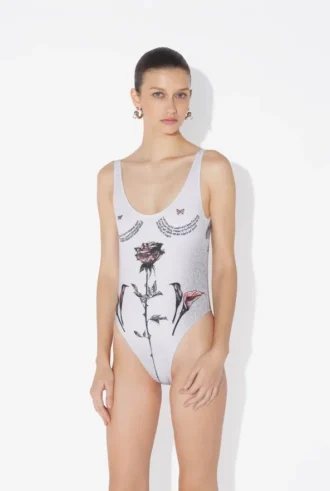 Το ολόσωμα Μαγιό Tattoo Roses